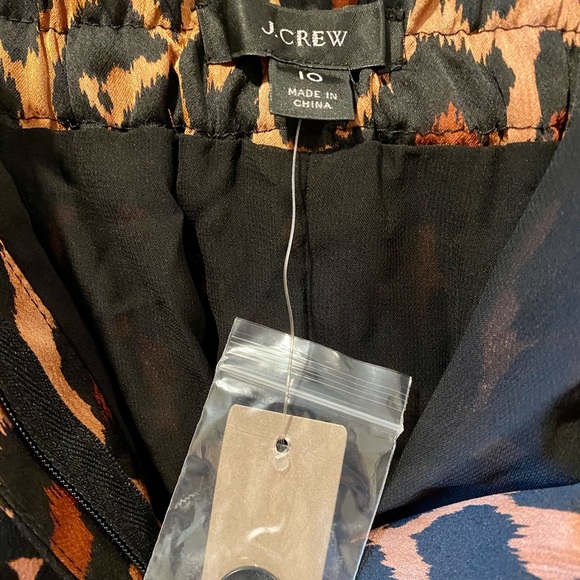 J Crew High-Rise Wide Leg Trouser - Leopard - NWT - Picture 7 of 7